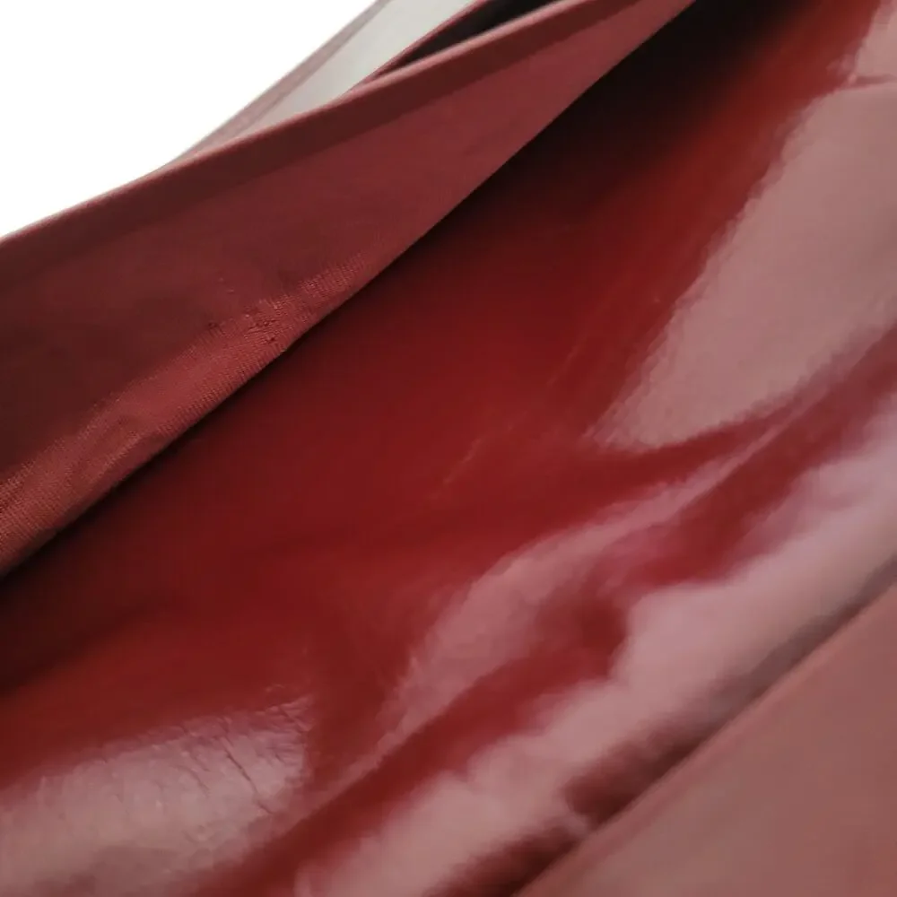 Cartier Vintage Bifold Leather Bordeaux Red‎ Wallet Large Credit Card Burgundy